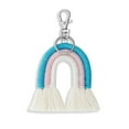 thumbnail image 1 of Weaving Keychains Jewelry Adornment Fashion Accessory Key Pendant Keyholder Ornament Colorful DIY Bag Charm Blue, 1 of 6
