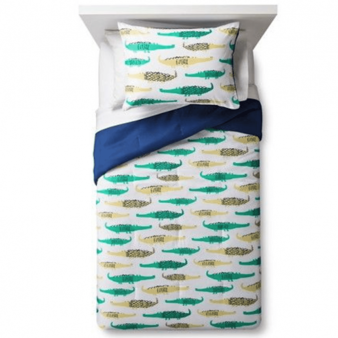 Pillowfort Crocodile Crossing 3pc Full Queen Comforter Set