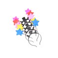 thumbnail image 3 of UPGRATOR 5Pcs Luminous Hair Hoops Costume Accessory for Festival New Year Party Random Color, 3 of 8
