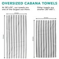 thumbnail image 7 of Arkwright Oversized California Beach Towels - Ringspun Cotton Pool Towel - 30 x 70 in. - (4 Pack) Hunter Green, 7 of 7
