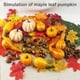 thumbnail image 4 of Bewildely 166 piezas de calabaza artificial de Halloween, fiesta, piñas falsas, bellota, cosecha de otoño Kits de decoración para fiestas, 4 of 6