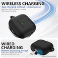 thumbnail image 4 of Funda de Silicona Negra para AirPods 4 (2024) con Cierre Magnético y Llavero que Incluye Kit de Limpieza 3 en 1 para Protección Total, 4 of 7