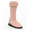 Women's Knit Sweater Boots - LUK-EES – Pink - 9