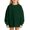 Blackish Green, variant on Ruyang Youth Girls Oversized Sweatshirt Drop Shoulder Crewneck Kids Long Sleeve Pullover Soft Polyester Casual Basic Tops