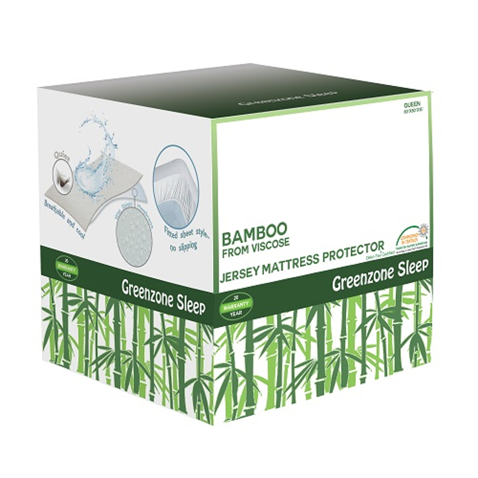 Greenzone Sleep Bamboo Viscose Jersey Mattress Protector