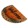 thumbnail image 2 of 35.43*23.62in Halloween Semi-Circular Pumpkin Door Mat, Printed Floor Mat, Polyester Entrance Mat, Autumn Thanksgiving Porch Entry Mat, Easy-to-Clean Indoor & Outdoor Mat, 2 of 5