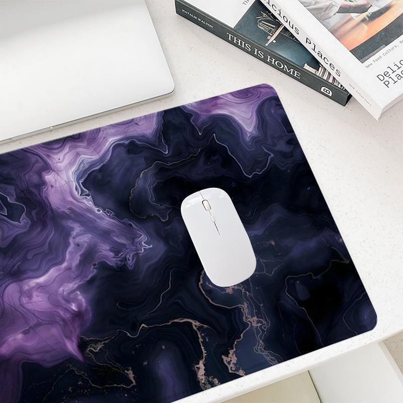 HELLOYOUNG Marble Gaming Mouse Pad, Waterproof Smooth Surface, Non-Slip Rubber Base with Anti-Fraying Stitched Edge, Large Desk Mat for Computer, Home Office PC Laptop Accessories