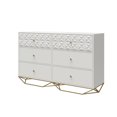 thumbnail image 3 of Commode à 6 tiroirs Blair de Cosmoliving, blanche, 3 of 8