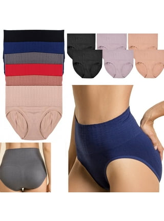 6 High Waist Seamless Boyshorts Panties Womens Underwear Boxer