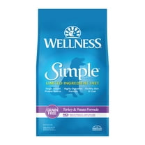 Wellness Simple Natural Grain Free Limited Ingredient Dry Dog Food, Turkey & Potato Recipe, 26lb Bag