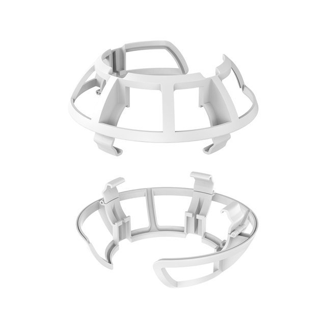 1 Pair Plastic Anti-Collision VR Controller Ring Bumper Frame Cover for Oculus Quest 2 Grip Handle Protective Cage Accessories White