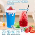 thumbnail image 3 of Slushy Cup, Slushie Maker Cup Granita Frozen Magic Smoothie Granita Cup DIY Slush Ice Maker, Freezing Cup (Blue), 3 of 4