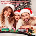 thumbnail image 6 of Electric Train Set for Kids, Battery-Powered Train Toys with Light, Railway Kits w/Steam Locomotive Engine, Cargo Cars & Tracks, Classic Toy Train Set Gifts for 3 4 5 6 Years Old Boys Girls, 6 of 7