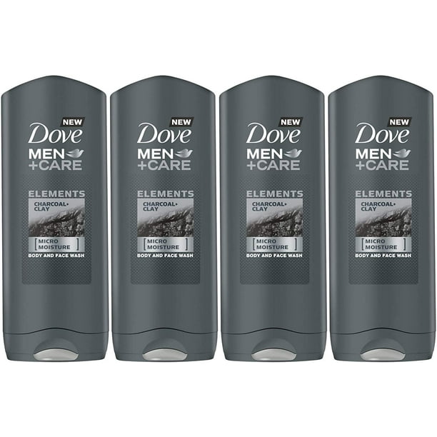 Dove Men+Care Elements Body Wash, Charcoal and Clay, 13.5 Ounce / 400