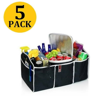 5PACK Honey Can Do Folding Trunk Organizer