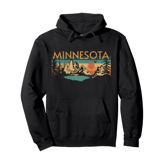 Men's Hoodie 250g 50%Cotton + 50% Polyester - Minnesota Pullover Hoodie
