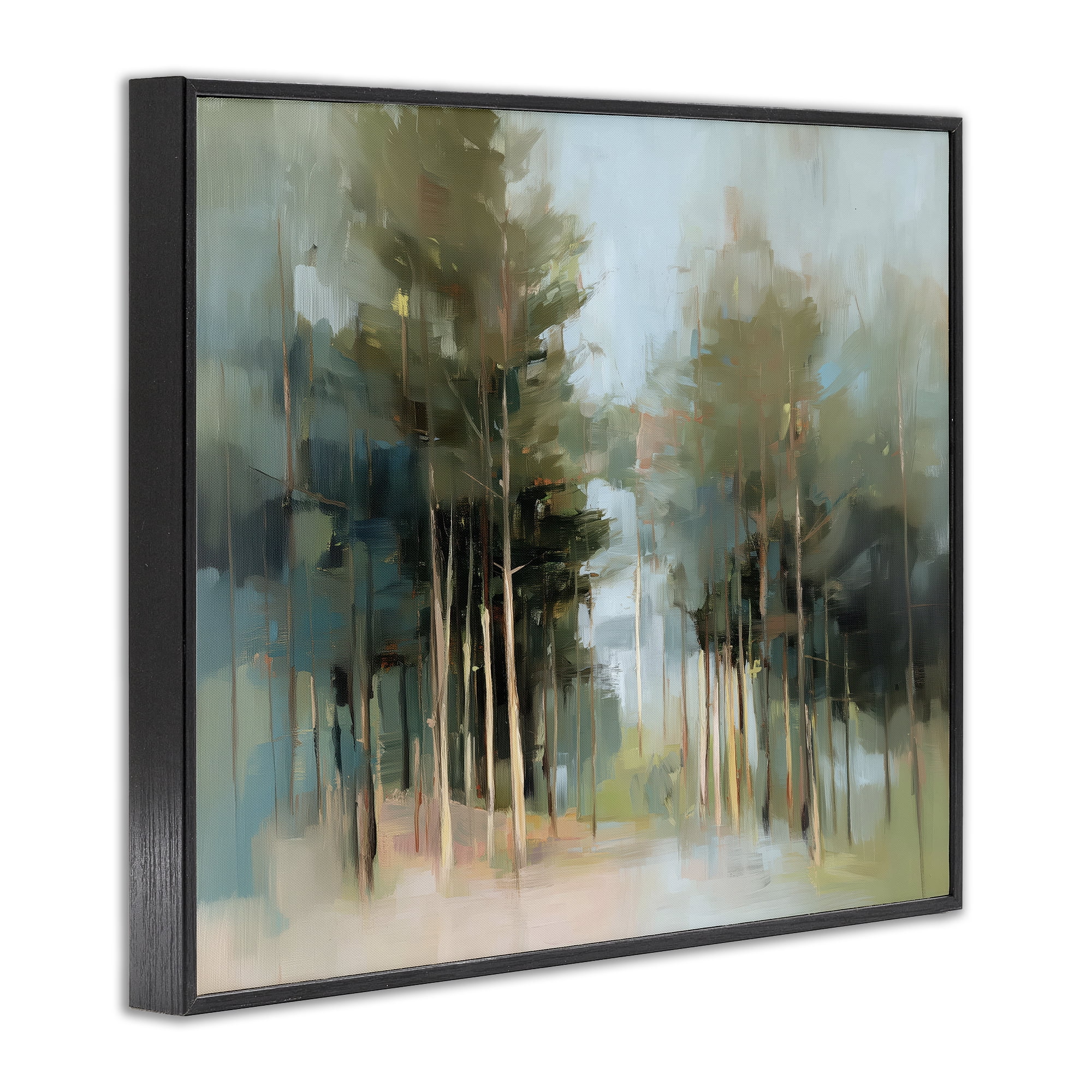 Stupell Industries The Grove Impressionist Forest Black Framed Giclee Art, design by Kim Curinga