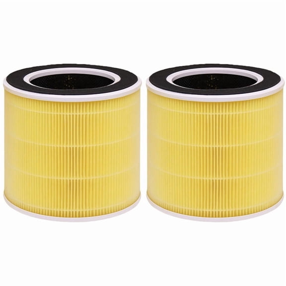 2 Pac RP-AP088 Replacement Filter Compatible with RENPHO RP-AP088W RP-AP088B Air Purifier, 5-Stage H13 True HEPA Actived Carbon Filter