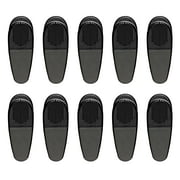 10 Magnetic Memo Holders Set - Large Clip, Plastic - Black