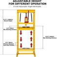 thumbnail image 6 of Hydraulic Press, 12 T Shop Press, Adjustable H-Frame Hydraulic Press, Bench Press with Removable Platens for Metalworking and Shop Work, 6 of 7