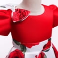 thumbnail image 5 of URMAGIC 3-10 Years Little Girls' Short Sleeve Flower Vintage Holiday Princess Dress Kids A Line Wedding Party Evening Formal Pageant Gown, 5 of 9
