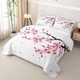 thumbnail image 3 of Erosebridal Cherry Blossom Twin Quilt Set,Japanese Minimalist Style Twin Coverlet Set For Boys,2 Pieces, 3 of 7