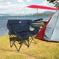 thumbnail image 6 of Wakeman Outdoor Double Camping Chair - Camp Loveseat with Carry Bag, Blue, 6 of 7