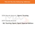 thumbnail image 2 of Max Advanced Brakes - Brake Kit for 2016 2017 Honda Accord Sport Touring SE Sport Special Edition Front and Rear Replacement Disc Brake Rotors & Ceramic Brake Pads, 2 of 9