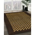 thumbnail image 2 of Ahgly Company Indoor Rectangle Abstract Light Brown Checkered Area Rugs, 8' x 12', 2 of 6