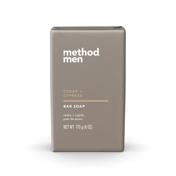 Method Men's Bar Soap, Cedar and Cypress, 6oz