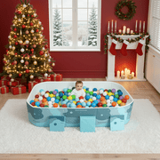 Foldable Ball Pit for Toddlers, 89 in Ocean Ball Pool, Play Pit Gift for Kids for Indoor Outdoor, Green