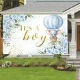 thumbnail image 4 of 8 x 6 ft Its a Boy Backdrop for Baby Shower Decorations, Blue Flower Little Elephant Boy Baby Shower Decorations Photoshoot Backdrop Banner for Gender Reveal Celebration Background, 4 of 6