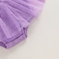 thumbnail image 6 of Newborn Baby Girl Sleeveless Bubble Romper Cotton Tutu Dess Bodysuit with Headband Set Summer Clothes Outfit, 6 of 7