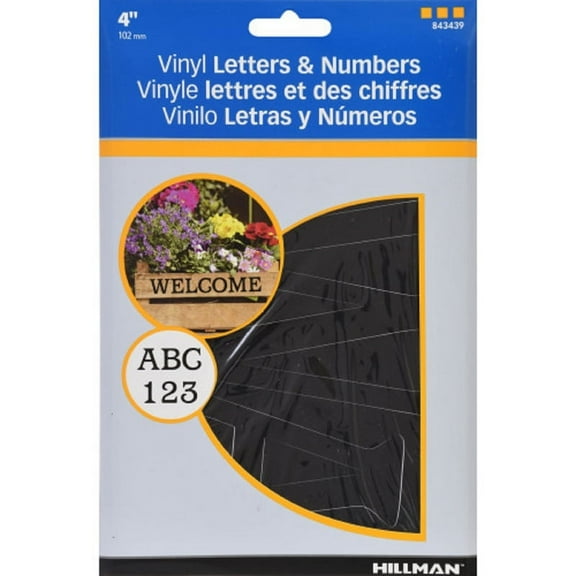 Hillman Group 843439 Die Cut Self Adhesive Letters & Numbers - 5 Piece