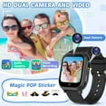 thumbnail image 6 of Vakzovy Waterproof Smart Watch for Kids with 32 Games Dual Camera Video Habit Tracking Music Player Pedometer Screen Protectors Lanyard, HD Touchscreen Kids Watch Toy Birthday Gift for 3-12 Year Old, 6 of 9