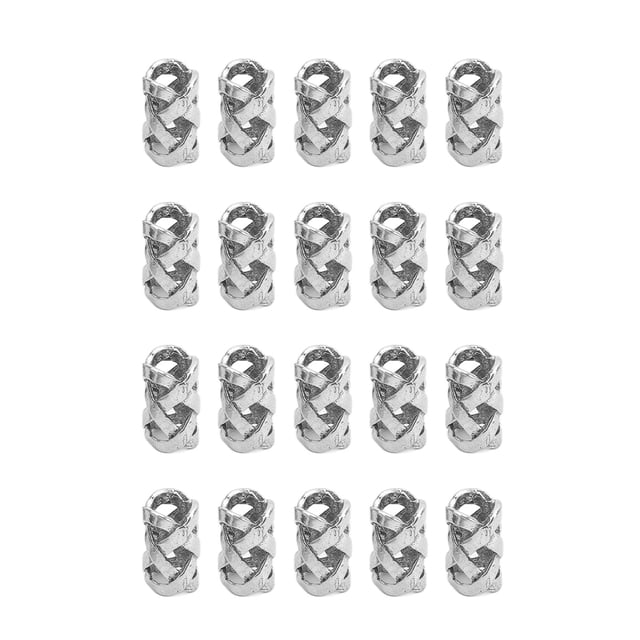 Cuentas para Barba, 20 Piezas, Cuentas para Barba de aleación, Cuentas para Barba Vintage, Cuentas de Tubo para el Cabello Vintage, Calidad inigualable