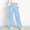 Blue, variant on Girls Solid Sweatpants Straight Leg Elastic Waist Baggy Pants Teens Trendy Casual Comfy Trousers with Pockets Green 9-10 Years