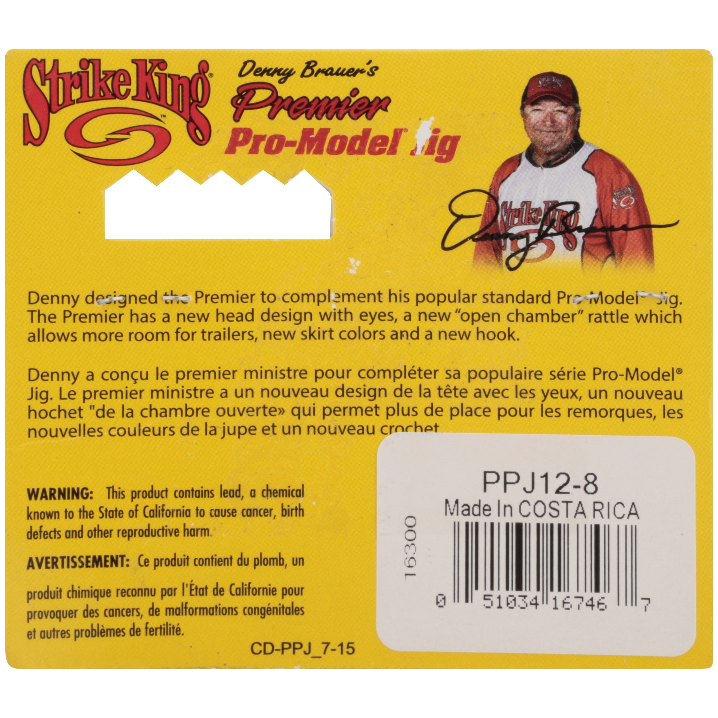 Strike King Premier Pro-Model Jig 1/2oz Texas Craw Bass Jig