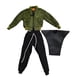 thumbnail image 3 of Conjunto de ropa y pantalones para figura a escala 1:12, hecho a mano, informal, con camiseta corta Verde, 3 of 9