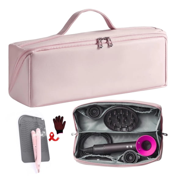 1pc Hair Dryer Storage Bag, Portable Travel Organizer For Curling Irons, Straighteners And Other Styling Tools Travel Storage Case For Air Wrap Styler