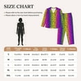 thumbnail image 3 of KLL Animal Paw Rainbow Print Women's Long Sleeve Pajamas with Pants Sleepwear Loungewear 2 Set-Medium, 3 of 7