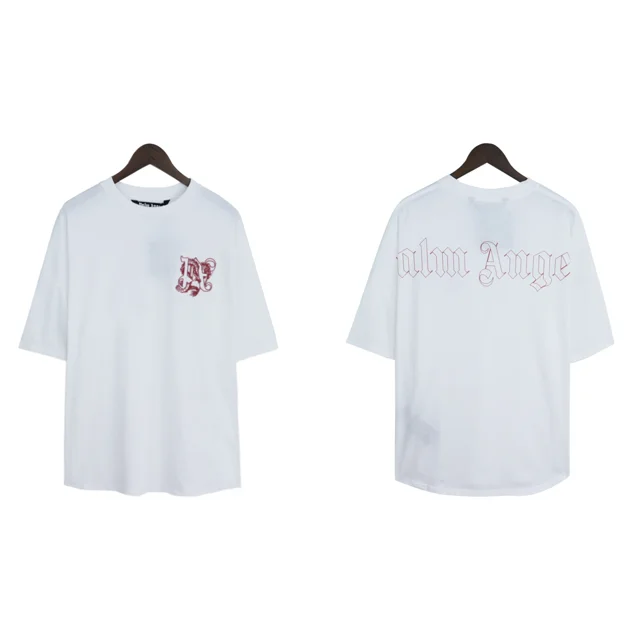 Palm Angels-Camiseta holgada con estampado bordado limitado para parejas, año del dragón, hombre y mujer