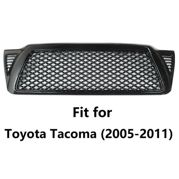 Fit for Toyota Tacoma (2005-2011) Front Grille, TO1200279 TO1200269 TO1200268, Black