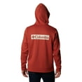 thumbnail image 2 of Columbia Men's Trek Hoodie, Warp Red/Boxed Gem Columbia Graphic, X-Large, 2 of 6