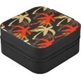 thumbnail image 3 of SKYSONIC Palm Tree Leather Jewelry Box,Portable Mini Jewelry Case Traveling Jewelry Organizer for Rings Necklaces Bracelets Earrings, 3 of 7