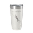 thumbnail image 1 of Lake Berryessa Map Tumbler Travel Mug Insulated Laser Engraved Coffee Cup California 20 oz White, 1 of 1