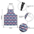 thumbnail image 3 of Pink and Teal Triangular and Rectangular Geometric Boho Kids Aprons for Girls and Boys,Adjustable Neck Strap Toddler Aprons for Kids Cooking Baking, 3 of 6