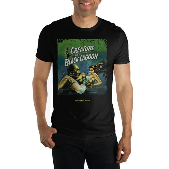 Creature From The Black Lagoon Monsters Movie Mens Black Shirt-Medium