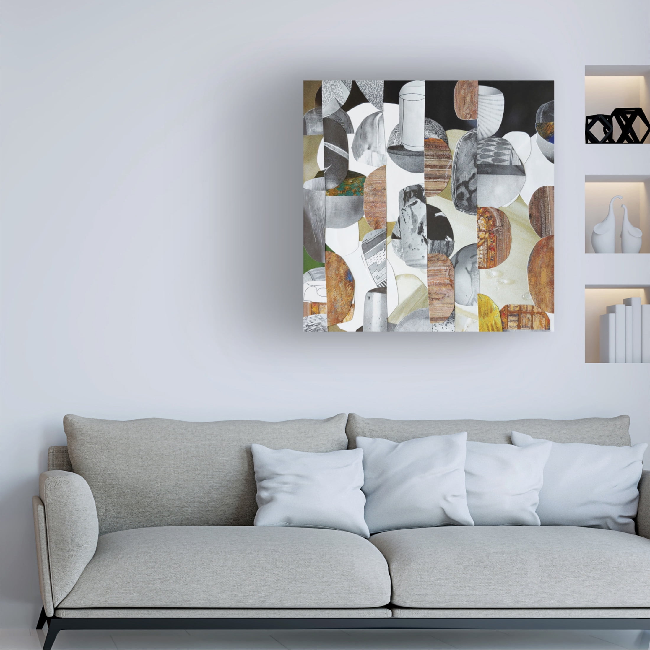 Canvas Wall Art - Coco Good 'Nubian Sundance I' Wall Art for Living Room, Bedroom, or Office Décor by Trademark Fine Art - 14 x 14 Inches