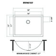 thumbnail image 4 of Ruvati 16 x 11 inch Stainless Steel Rectangular Bathroom Sink Undermount, 4 of 7